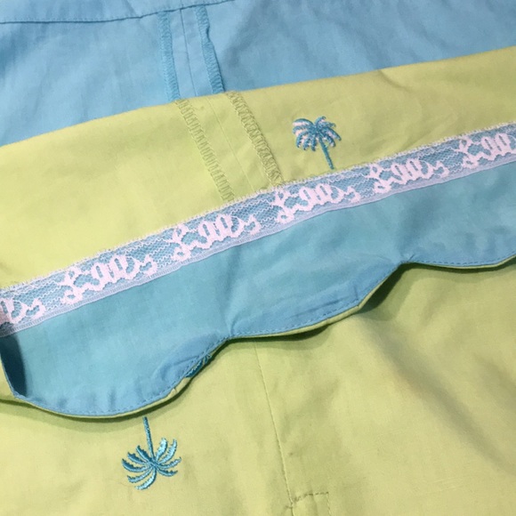 Lily Pulitzer lime green palm tree mid  skirt - Picture 3 of 4